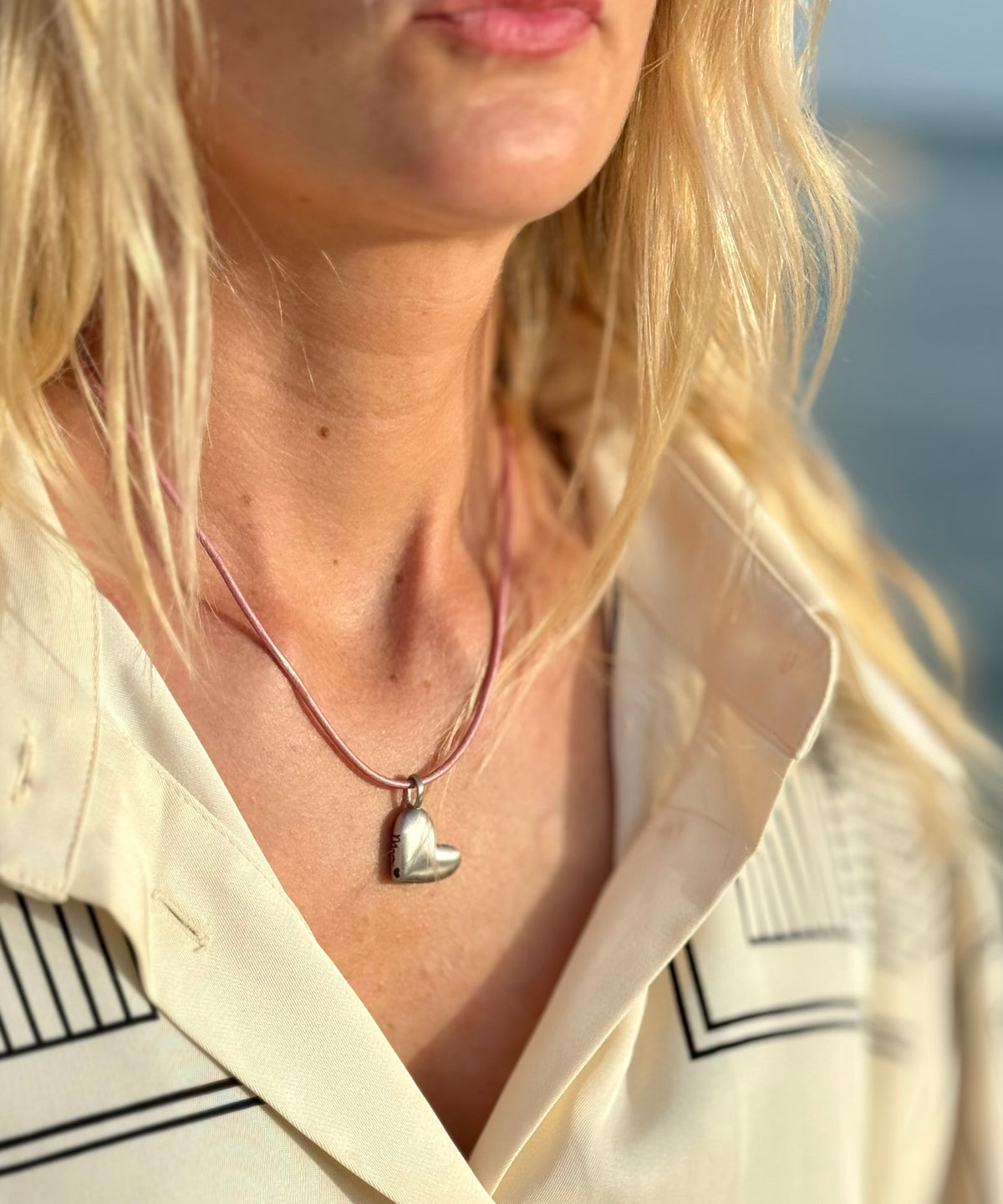 Personalised Heart Ashes Necklace, Leather Urn Necklace, photo 8 of 13