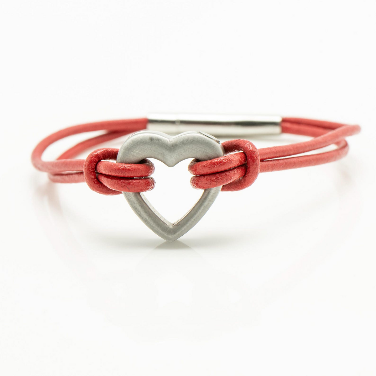 Pet Memorial Ashes Bracelet, Candy Heart Leather