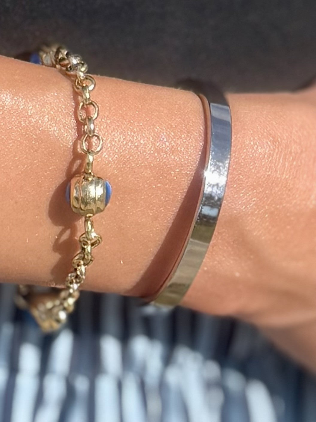 Personalised Memorial Ashes Bangle – Stainless Steel Keepsake Bracelet