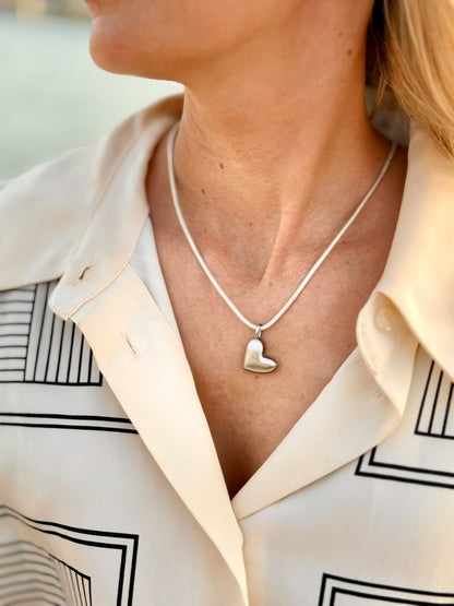 Personalised Heart Urn Necklace For Pet Or Human Memorial Ashes