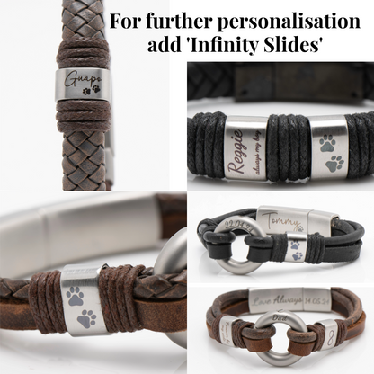 Leather Urn Bracelet for men, cremation memorial jewellery, miscarriage gift, Pet Ashes locket, personalised leather bracelet, sympathy gift