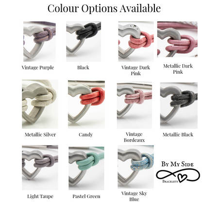 Taupe and White Doubled Urn Bracelet for Ashes