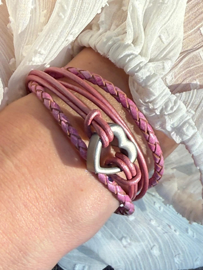 Pink Heart Wrap with Urn for Ashes, Sympathy Keepsake Gift