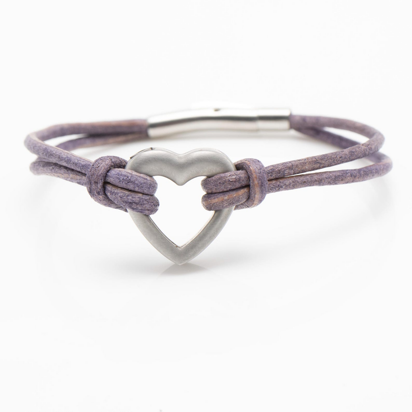 Purple Heart Memorial Bracelet: Personalised Pet Ashes Urn Jewellery