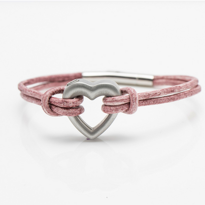 Personalised Bordeaux Red Heart Urn Bracelet - Pet Memorial Ash Jewellery, Sympathy Gift