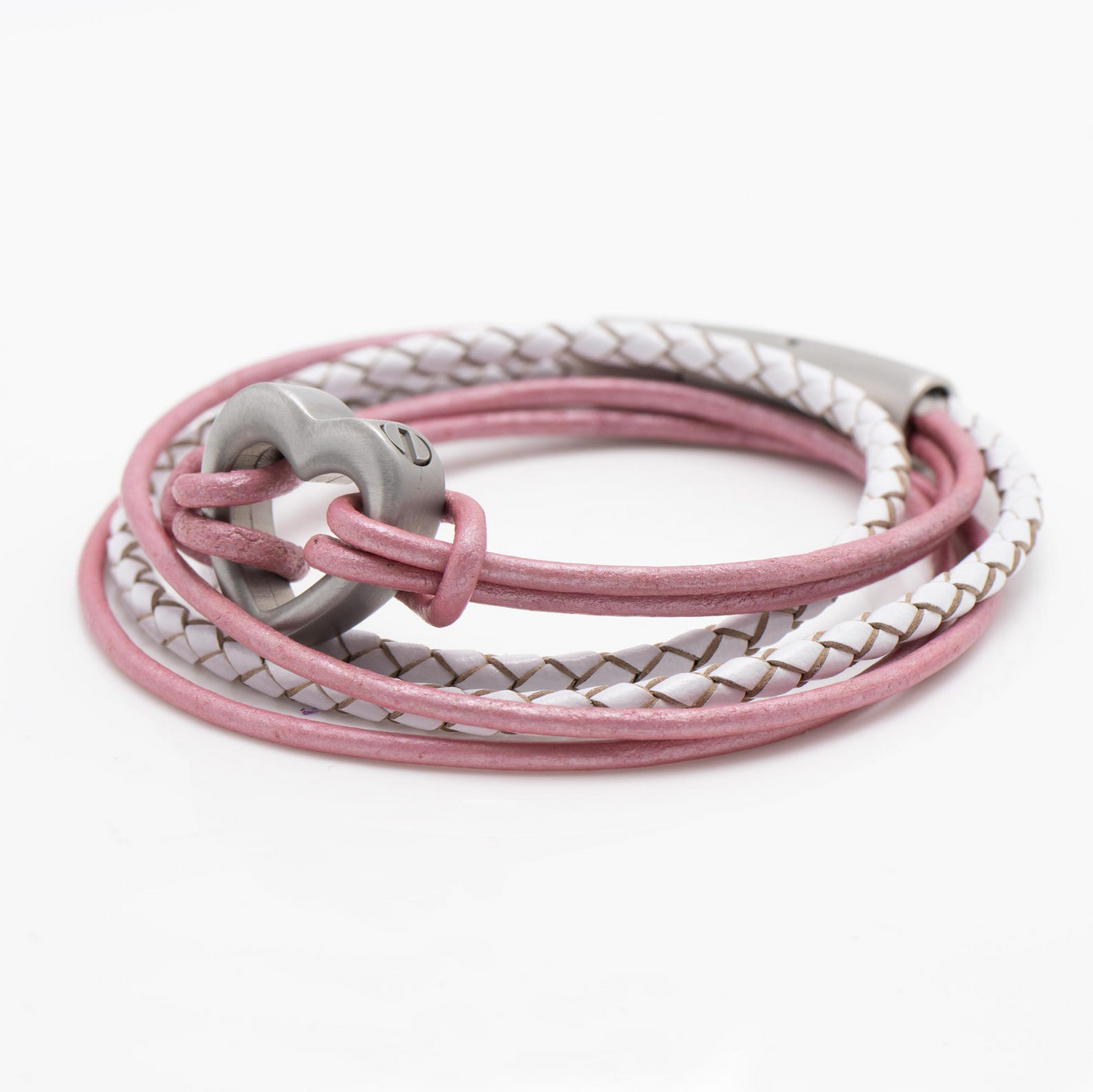 Pink Personalised Pet Memorial Wrap Bracelet - Cremation Ash Urn Jewellery for Sympathy and Remembrance