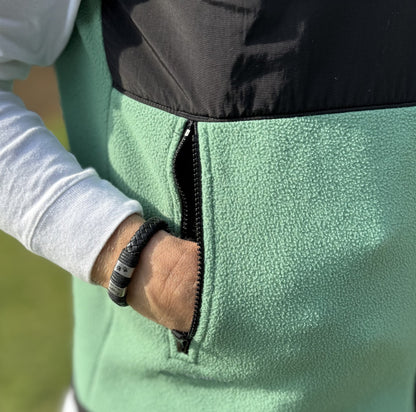 Black and Silver Urn Clasp Bracelet