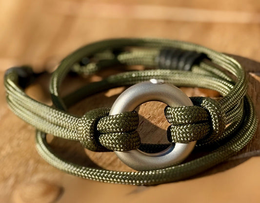 Green Paracord Vegan Cremation Urn Bracelet Engraved Stainless Steel Memorial Keepsake for Ashes Remembrance Gift