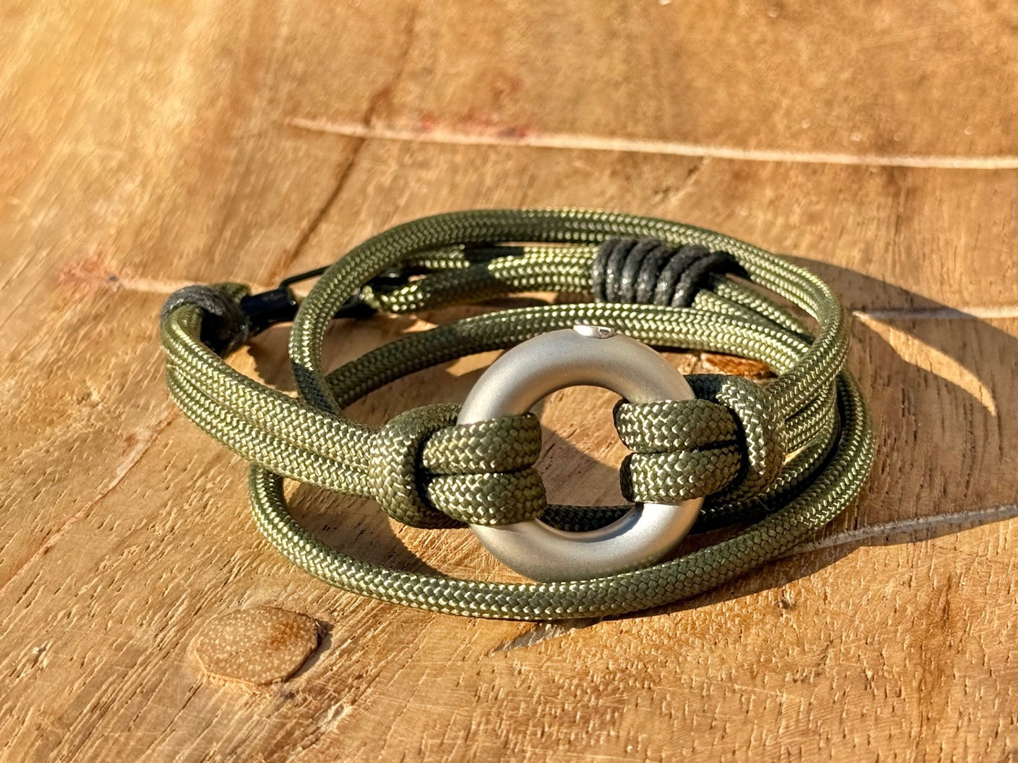 Green Paracord Vegan Cremation Urn Bracelet Engraved Stainless Steel Memorial Keepsake for Ashes Remembrance Gift